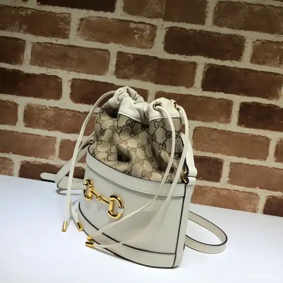 First bag ru Horsebit GUCCI bag small bucket 1955 0624